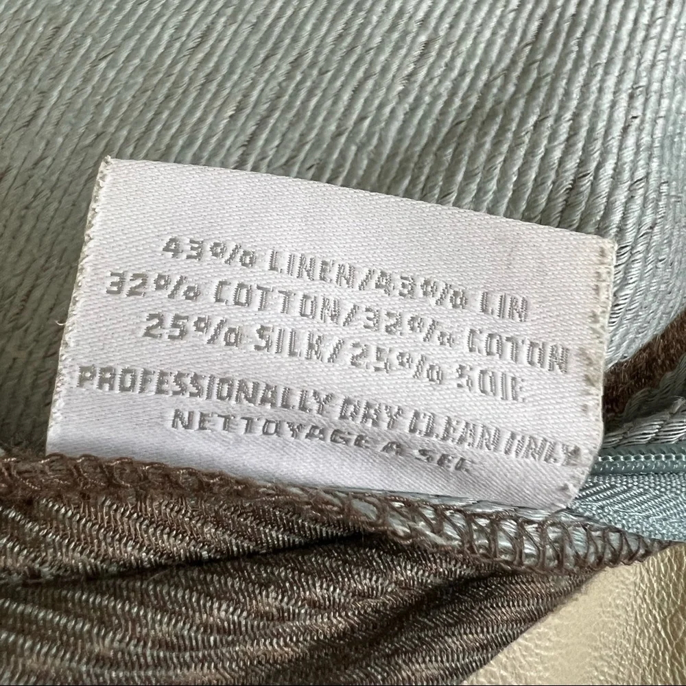 RESTORATION HARDWARE Blue Linen Cotton Silk Throw Pillow Case Only Decorative